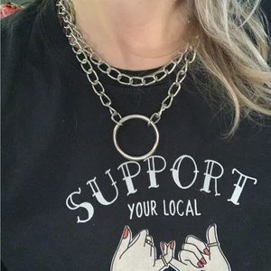 Double chain o-ring choker